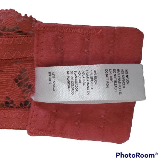 Marilyn Monroe Women's Full-Coverage Longline Lace Bra Rose Bisque Pink Size 36C - Picture 7 of 10